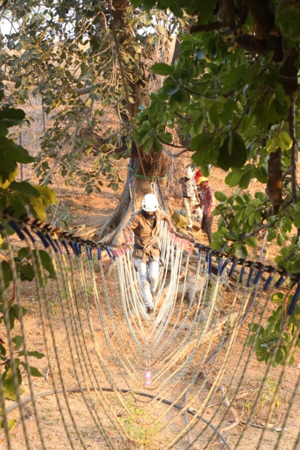 rop ladder in kumbhalgarh by vayam adventure